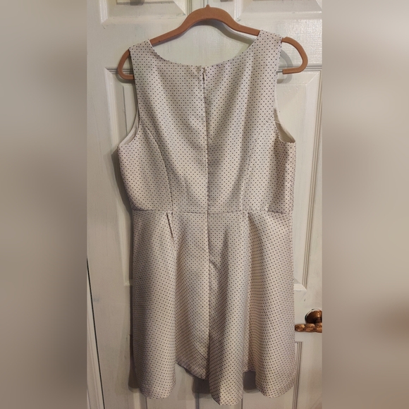 Vintage Jacob XL White Polka Dot Dress - Picture 2 of 5